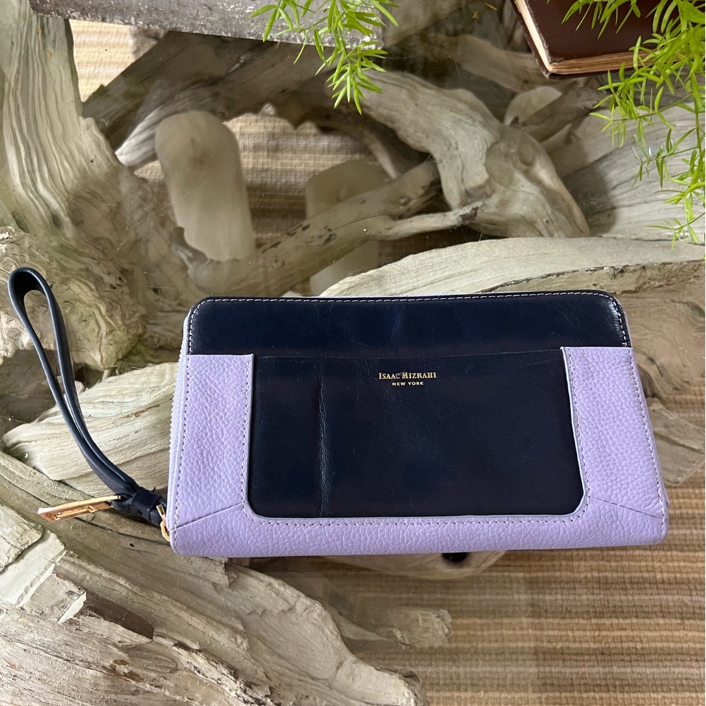 Isaac Mizrahi Leather Clutch Wallet